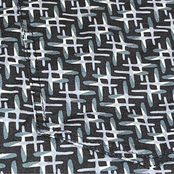 WRK The Reworked Shirt RARE Blue Gray Black Crosses Lightweight Cotton Men’s XL - Picture 2 of 13